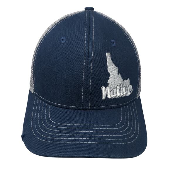 Idaho Native Snapback Trucker Hat Blue One Size Adjustable Arcadian Outfitters - Picture 1 of 9